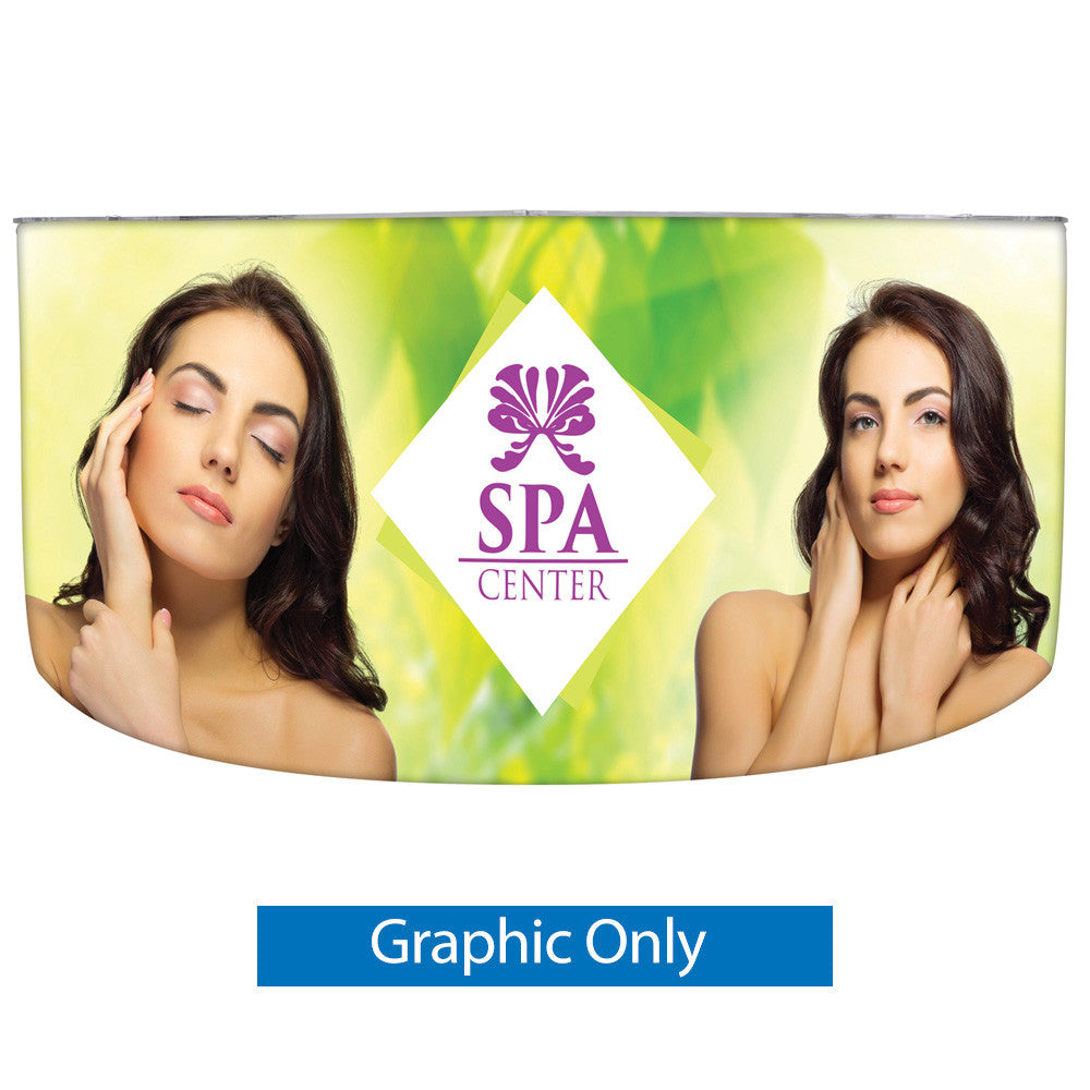 EZ Fabric Counter - Curved Quad Graphic Package - D3 Portable Displays, image size:1000x1000