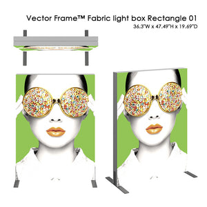 Vector Frame™ fabric light box Rectangle