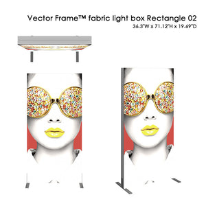 Vector Frame™ fabric light box Rectangle