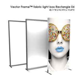 Vector Frame™ fabric light box Rectangle