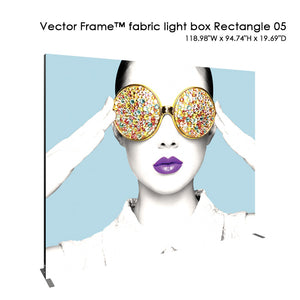 Vector Frame™ fabric light box Rectangle