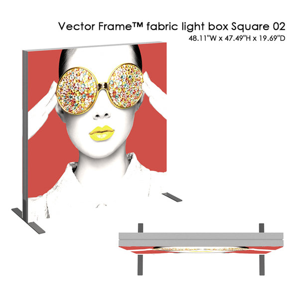 Vector Frame™ fabric light box Square - D3 Portable Displays