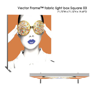 Vector Frame™ fabric light box Square