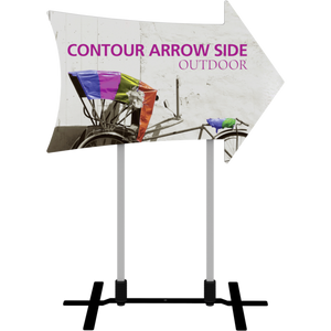 Contour Outdoor Sign Arrow Side