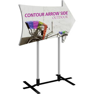 Contour Outdoor Sign Arrow Side