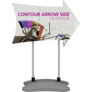 Contour Outdoor Sign Arrow Side