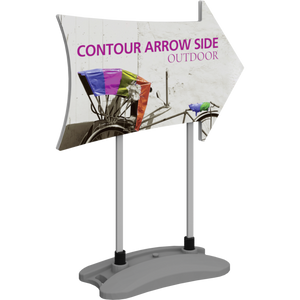 Contour Outdoor Sign Arrow Side