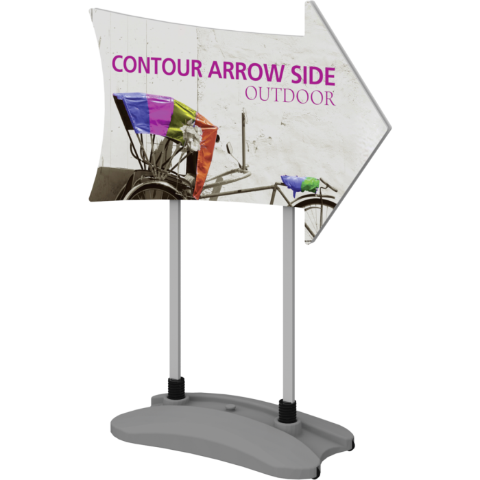 Contour Outdoor Sign Arrow Side