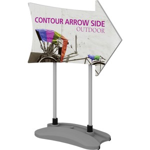 Contour Outdoor Sign Arrow Side