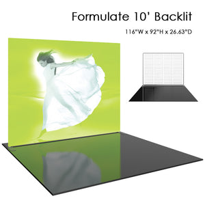 Formulate Master 10' Straight Backlit Display