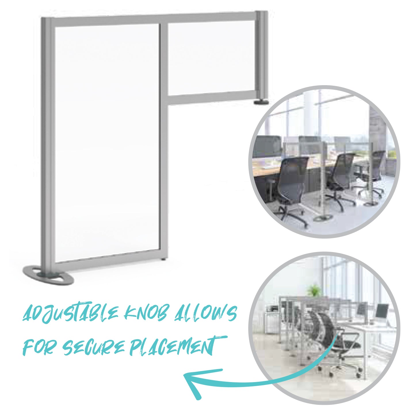Computer Run Divider Workstation Dividers - D3 Portable Displays