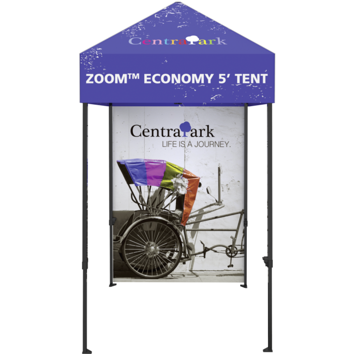 Full-wall Graphic Kit for Zoom Economy 5' Popup Tent