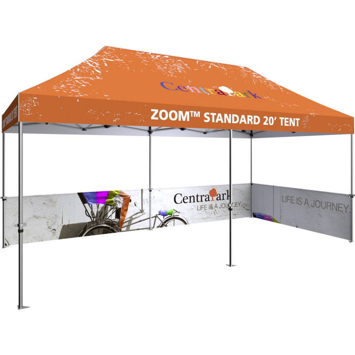Half-wall Graphic kit for Zoom Standard 20' Popup
